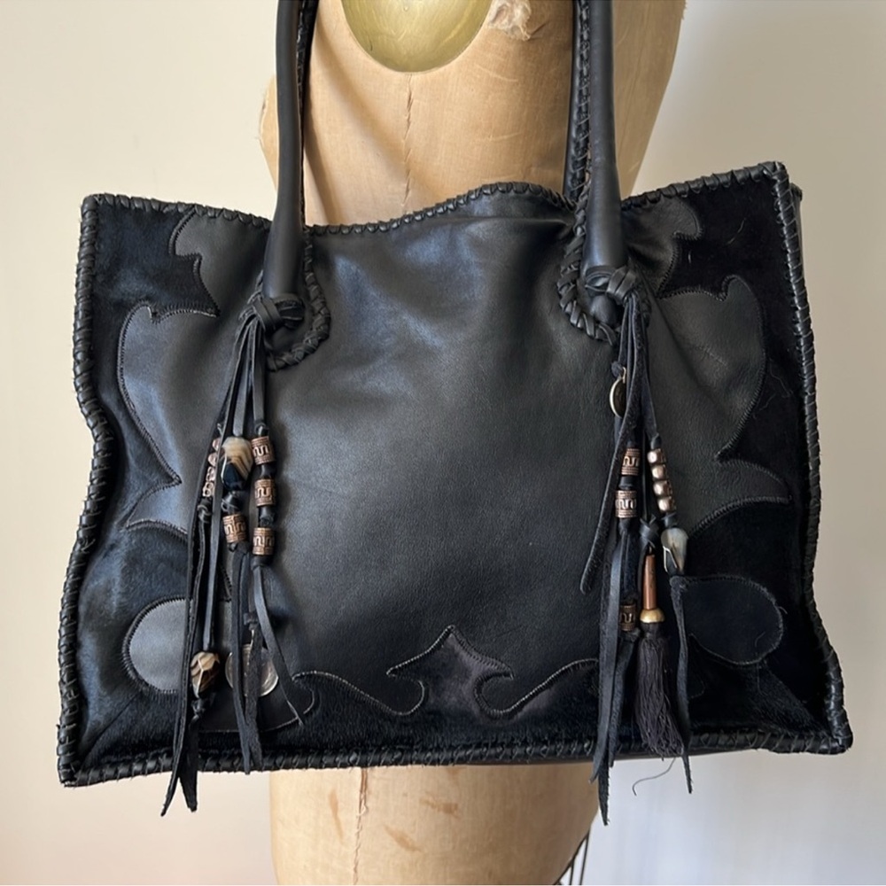 Vintage Simone Camille Genuine Calf Hair & Leather Handbag - Picture 8 of 14